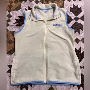 Columbia Yellow Vest with Blue Accents